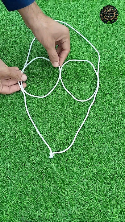 How to Hang a Flower Pot with Rope #shorts #diy #garden