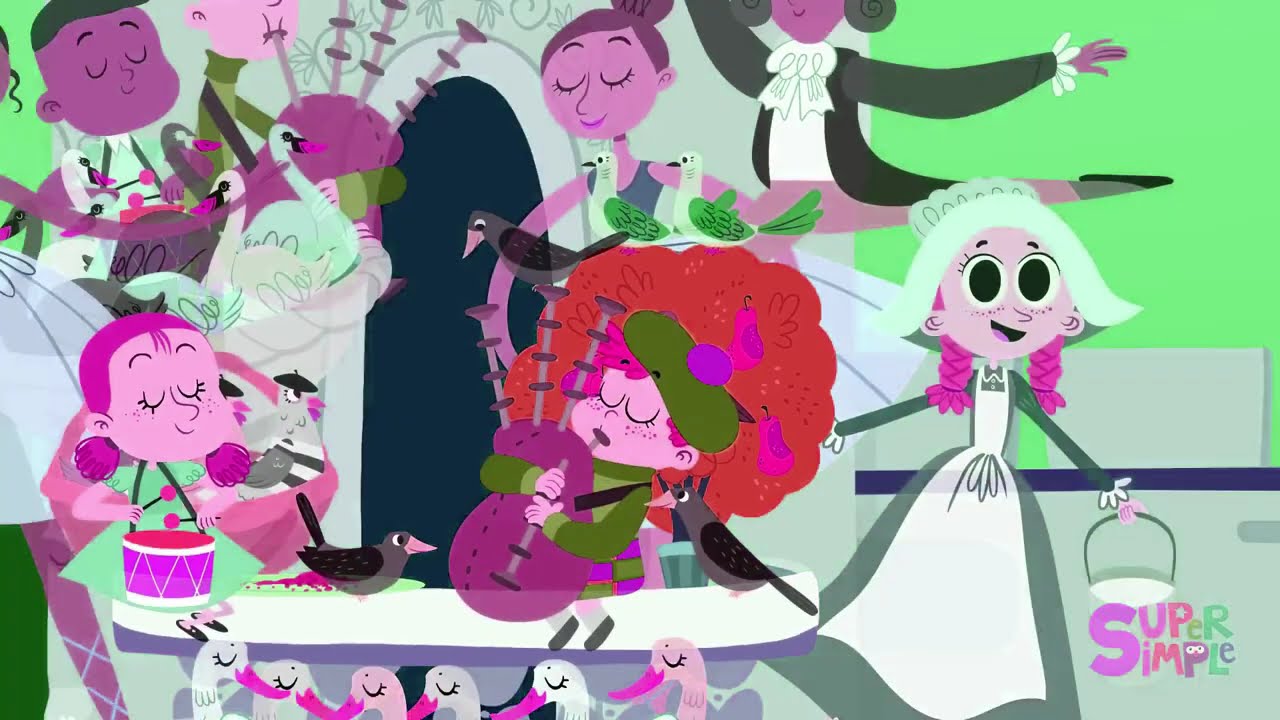 Super Simple 12 Days Of Christmas IntroLogo Sponsored By Gamavision Csupo Effects