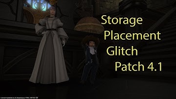 FFXIV Housing Hack - Storage Room Glitch - Patch 4.1