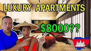 Super Expensive Luxury Rental Apartments Tour - Cost of Living Phnom Penh, Cambodia