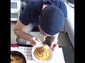 Eating spaghetti