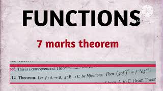 Functions|mathematics-1A 7 marks| intermaths@srimathworld