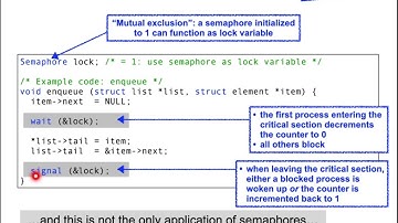 Operating systems lecture 6 part 2: passive waiting and monitors