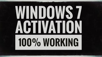 Windows 7 activation 100% working...