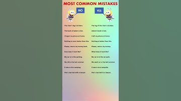 10 Most Common Mistakes in English Sentences You Need to Avoid! ||Grammar Mistakes #shorts