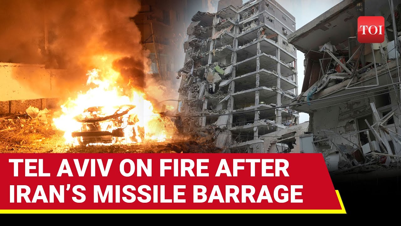 Iran BURNS Tel Aviv; Mayhem As Blasts Rock City, Building & Cars On Fire | 'Dozens Of Casualties...'