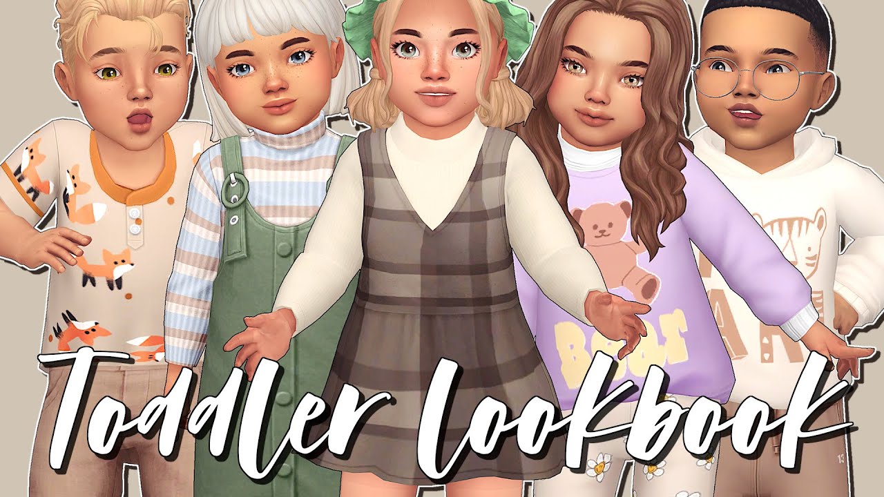 The Sims 4 Toddler Lookbook 🧸 Cc Links Youtube