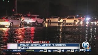 Jupiter roads back open after major flooding