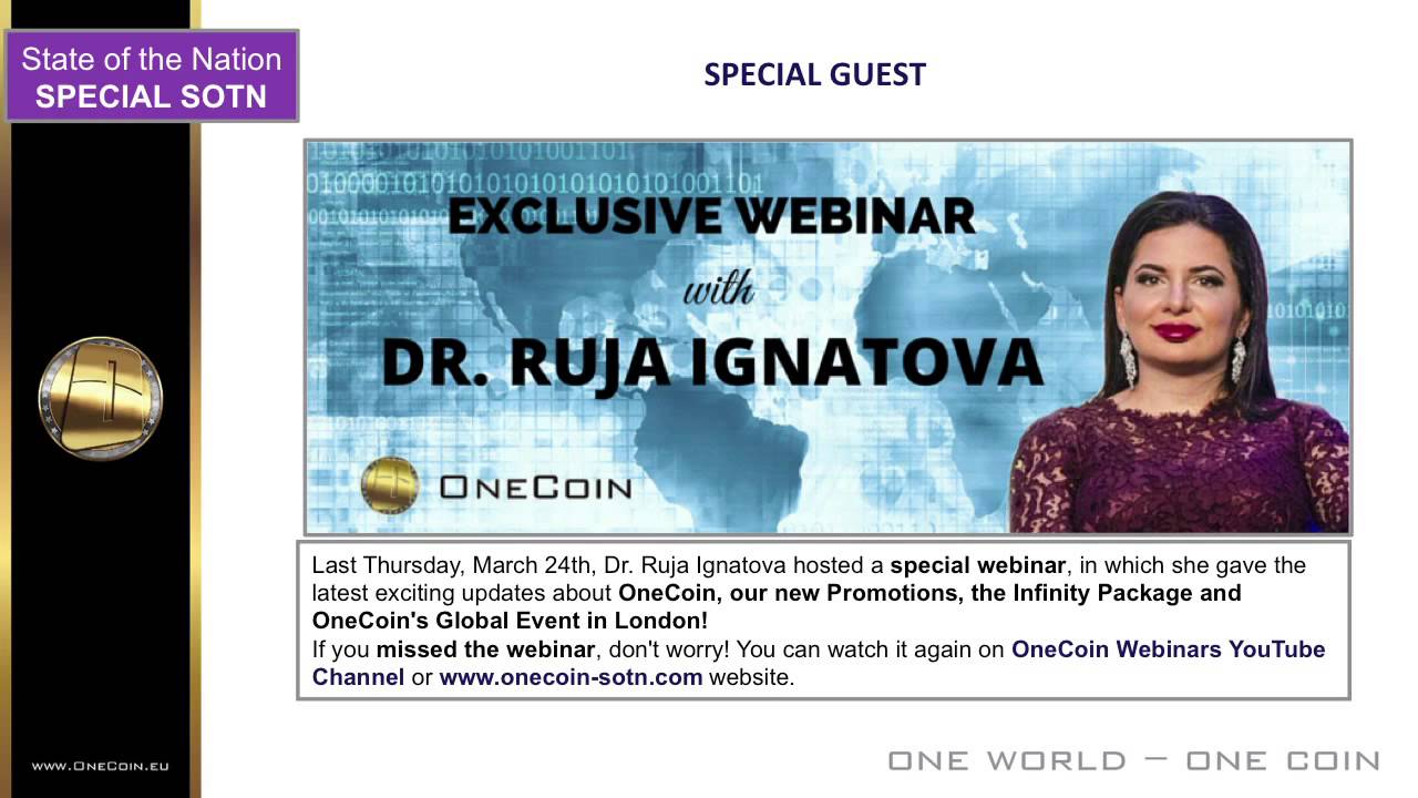 Onecoin Webinar 31 03 2016 Webinar One Coin Special Guest