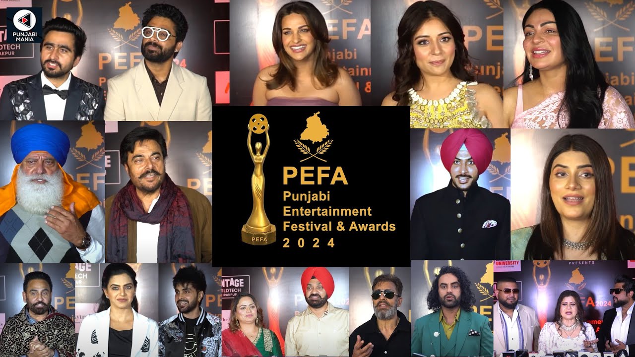 PEFA 2024 ( Punjabi Entertainment and Film Awards) |  Neeru Bajwa, Tania, Karamjit Anmol
