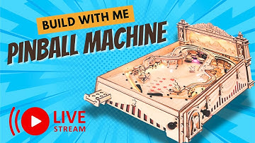 Building a working pinball machine PART 2 - ROKR Pinball Machine Wooden Puzzle #pinball #livebuild