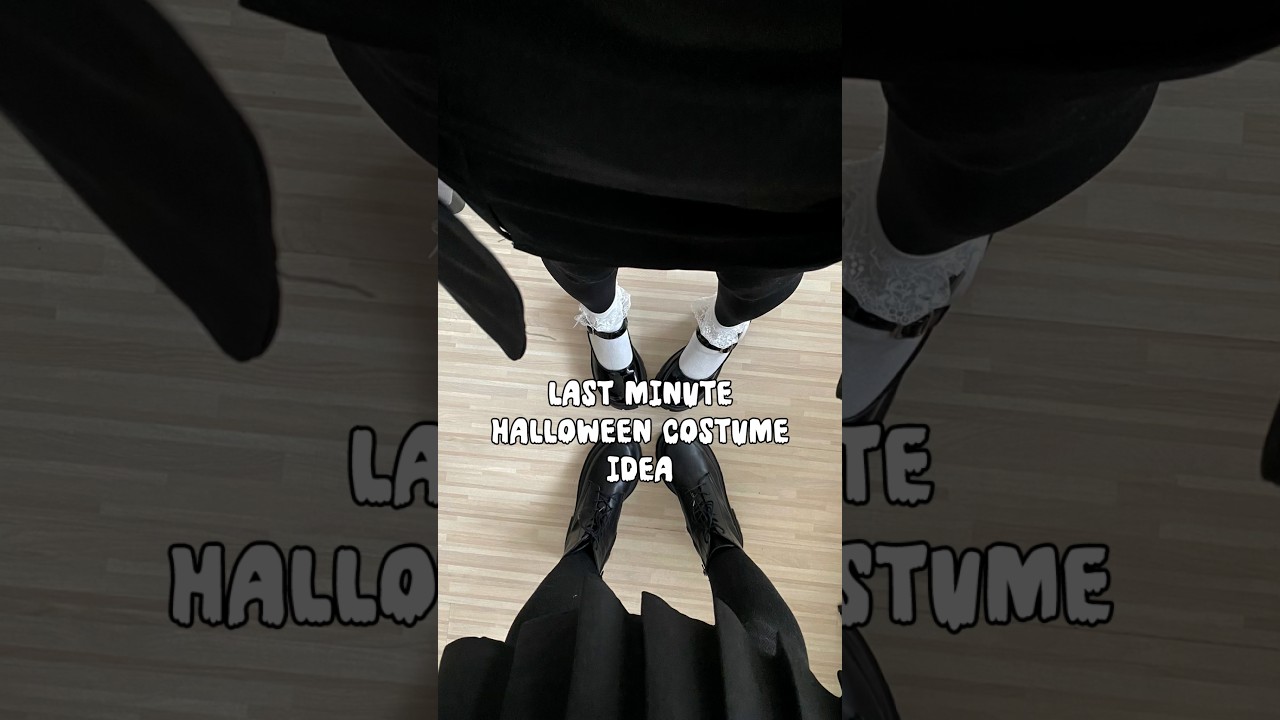 Last Minute Halloween Costume Idea🦇(Things you already have) 