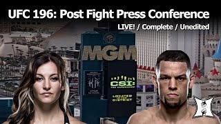 UFC 196: McGregor vs Diaz + Holm vs Tate Post-Fight Press Conference (LIVE / Complete / Unedited)