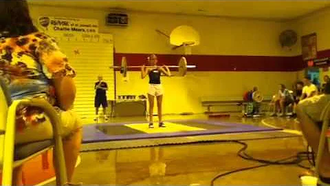 Hannah Damron 14 yrs old 45 kg (100 lb) clean and ...