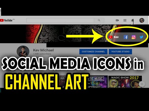 How to ADD social media links in Youtube Channel Art  2020 | Clickable Links