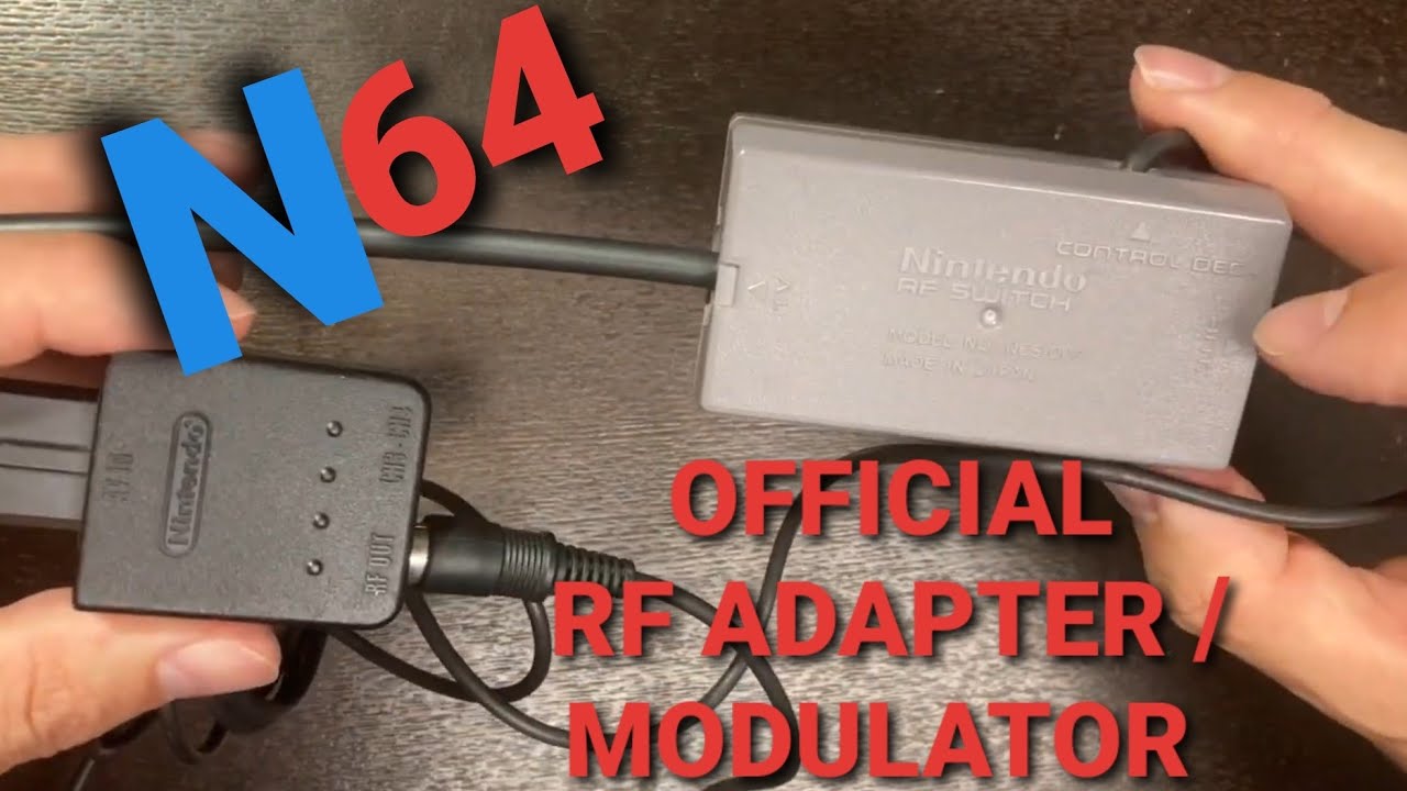N64 Rf Adapter Modulator Official Nintendo Product Youtube