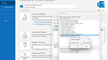 You MUST Activate this Feature on your Outlook | A Chance to Cancel Sent Emails–Delay Email Delivery