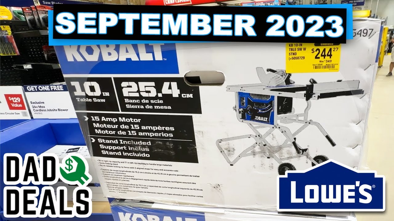 Lowes Clearance Sale Huge Tool Deals for September 2023 End of Month  Discount Deals! 