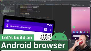 Styling the toolbar and cleaning up the code | Let's build an Android browser #5 Adding A Toolbar And Glue Code Let S Build An Android Browser 2