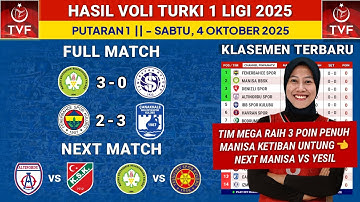 Hasil Liga Voli Turki 2025 hari ini: Manisa BBSK vs Izmirspor - Klasemen Terbaru & Jadwal Megawati