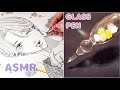 金平糖のガラスペンでモノクロのイラストを描く🌟ASMR 作業用BGM/睡眠用BGM/ペンの音