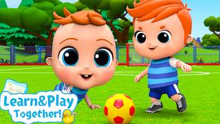 brother sister soccer song little angel kids learn nursery
