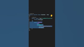 SignalR 101 - Hubs And Strongly Typed Hubs In 30s #shorts