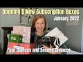 Opening 5 New Subscription Boxes | January 2022 | First Glances and Second Chances