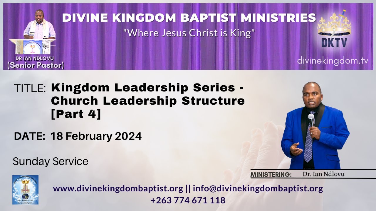 Kingdom Leadership Series - Church Leadership Structure [Part 4] | Dr ...