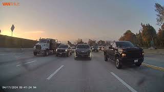 three minute driving on 405 Los Angeles California Traffic Car & Driver Dash cam Highway Rear 1 many