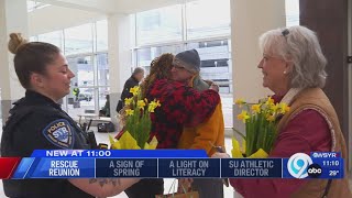 59-year-old man reunited with nurse and officer who saved his life in Syracuse Airport