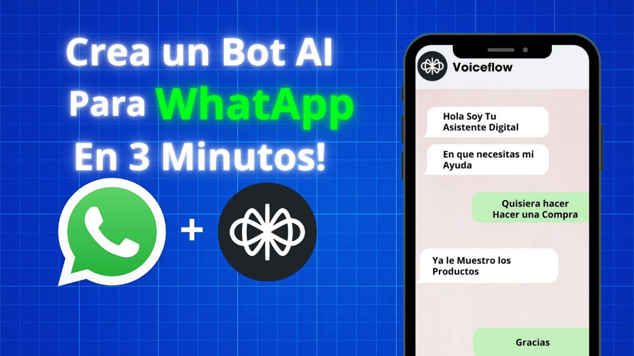 Crear un chatbot de atención al cliente en WhatsApp con IA en 3 minutos ...