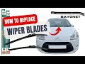 How To Install New Wiper Blades Citroen C3 Hatchback 2009-2015 models Bayonet Wiper Arm