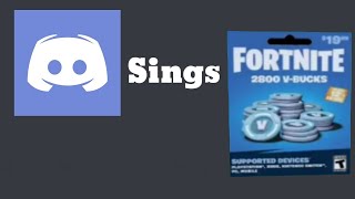 Discord sings 19 dollar fortnite card by Sanzed 88,518 views 3 years ago 31 seconds