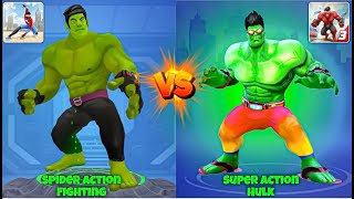 Spider Action Fighting Hulk VS Spider Smash 3 Hulk Comparison | Who Is The Best Hulk!🤯 screenshot 5