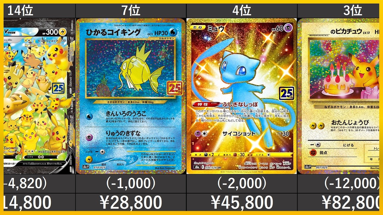 最新版】【ポケカ】25th ANNIVERSARY COLLECTION 高額カード 販売価格