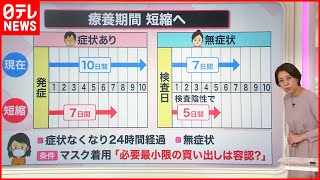 【解説】感染対策“緩和  自宅療養期間の短縮も…公共交通機関を使うのはNG？