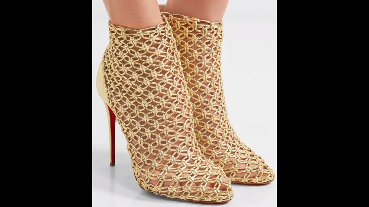 Crochet hand made vibrant and comfortable shoes