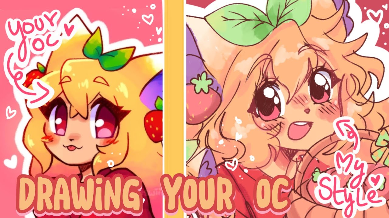 Drawing your oc in my style (part 2)💕 ️ - YouTube