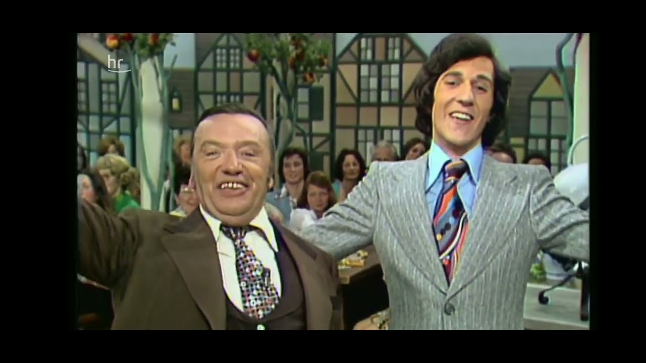 Theo Lingen, Heinz Rühmann und Ilja Richter, parodiert von Heinz Schenk -