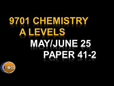 9701/41/43/M/J/25 chemistry A levels summer paper41/43/2024 question 4 to 6 /9701_s25_qp_41and43