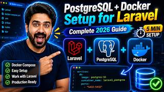 PostgreSQL + Docker Setup for Laravel | Complete Beginner Guide (2026) #docker #postgresqltutorial