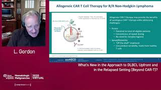What's New in the Approach to DLBCL Upfront and in the Relapsed Setting Beyond CAR T