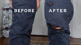 How to Make Ripped Jeans