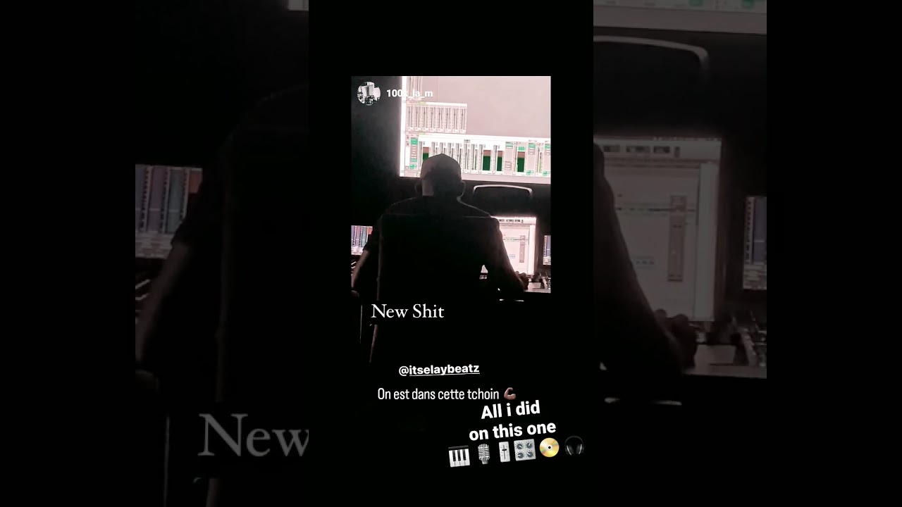 full studio session with french rapper today 