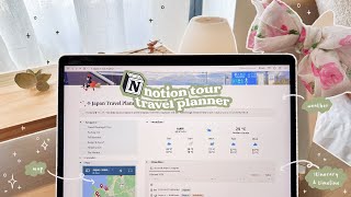 2023 NOTION TEMPLATE 🤍 🌱 | notion travel planner (tutorial + free template)