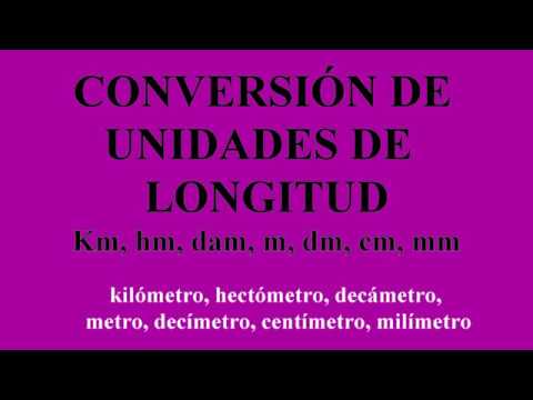 Conversion De Unidades De Longitud Km Hm Dam M Dm Cm Mm Youtube