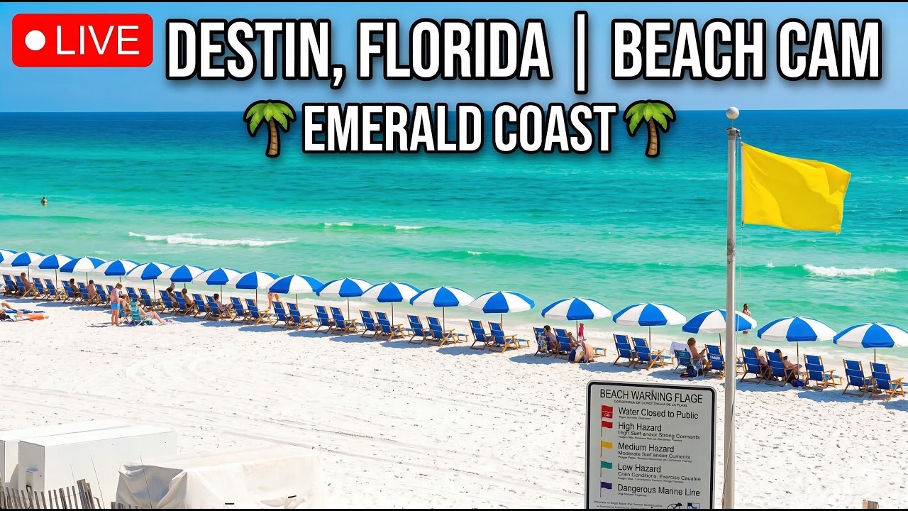 Destin Beach Live Cam – Emerald Coast, Florida — Destin, FL live camera thumbnail
