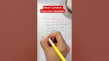 Most Common Interview Question