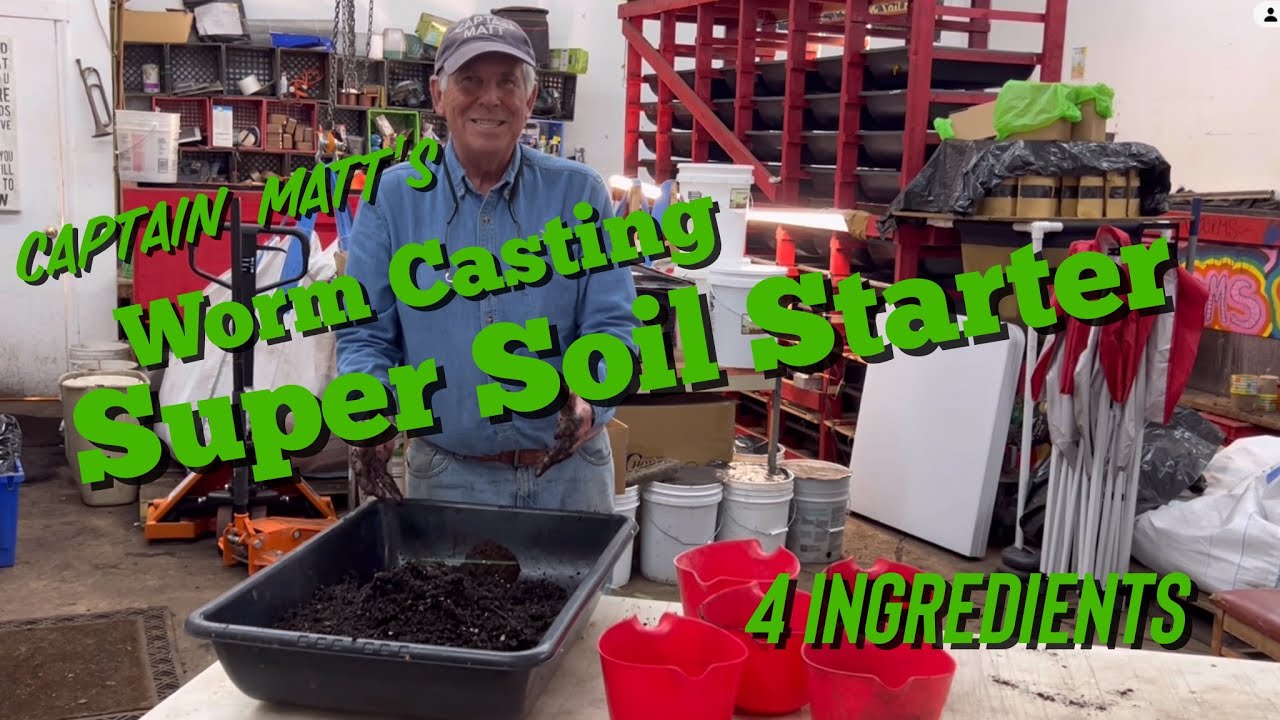 Super Soil Starter with Worm Castings - YouTube